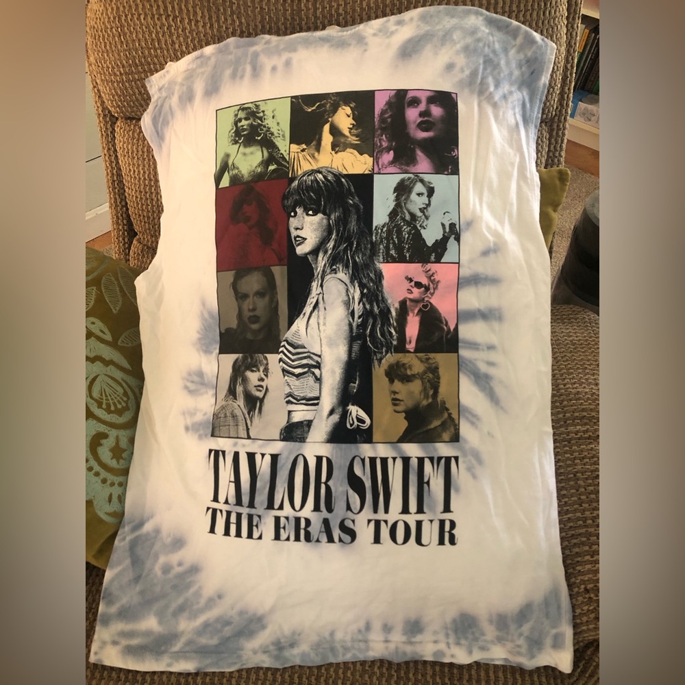 Taylor Swift ERAS tour muscle shirt tie dye